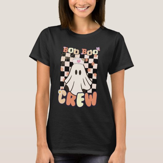 Cute Ghost RN Nurse Halloween, Boo Boo Crew T-Shirt (Vorderseite)