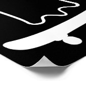 Cute Ghost Skateboard To Funny Skateboarder Hallow Poster (Ecke)