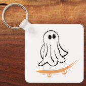 Cute ghost skatetboard schlüsselanhänger (Vorderseite)