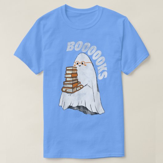Cute Ghost Teacher Top Book Halloween Booooks Read (Design vorne)