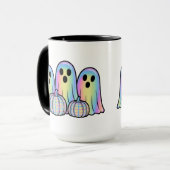 Cute Ghost Trio Halloween Coffee Mug – Adorable Tasse (Vorderseite Links)