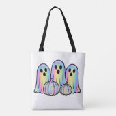 Cute Ghost Trio Halloween T-Shirt Adorable Kawaii Tasche (Rückseite)