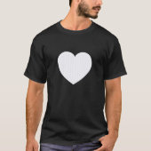 Cute Ghost White Stripes Vertical Lines Pattern Mi T-Shirt (Vorderseite)