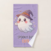 Cute Ghost Witch Halloween Spooky Cute Badhandtuch Set (Handtuch)