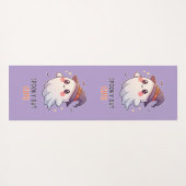 Cute Ghost Witch Halloween Spooky Cute Yogamatte (Rückseite (Horizontal))