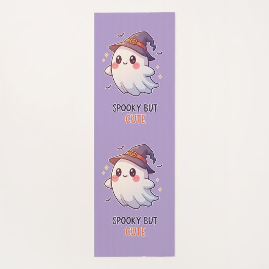 Cute Ghost Witch Halloween Spooky Cute Yogamatte (Rückseite)