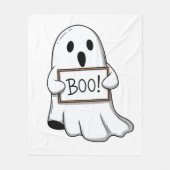 Cute Ghostly BOO Fun Fleecedecke (Vorderseite)
