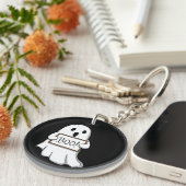 Cute Ghostly BOO Fun Schlüsselanhänger (Vorderseite rechts)