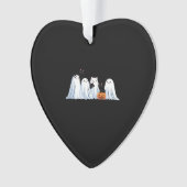 Cute Ghosts and Black Cats Halloween � Spooky Seas Ornament (Vorderseite)