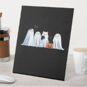 Cute Ghosts and Black Cats Halloween � Spooky Seas Sockelschild (In Situ)