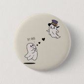 Cute ghosts couple talking button (Vorderseite)