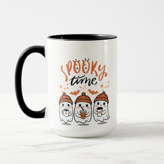 Cute Ghosts  Halloween Spooky Time Tasse (Links)