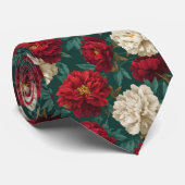 Cute Gifts For Guys Peonies Floral Krawatte (Gerollt)