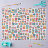 Cute Gifts in Bags and Boxes with Ribbons Pattern Seidenpapier (Basteln)