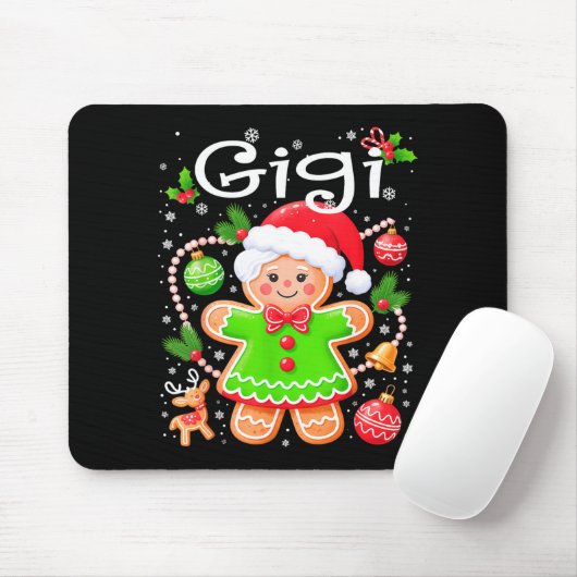 Cute Gigi Gingerbread Family Matching Christmas Co Mousepad (Mit Mouse)