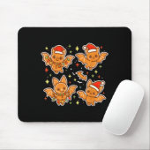 Cute Gingerbread Bats Soky Christmas Cookie Graphi Mousepad (Mit Mouse)