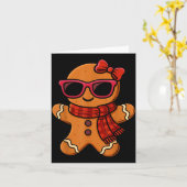 Cute Gingerbread Christmas For Women Girls Xmas  Karte (Gelbe Blume)