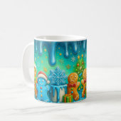 Cute Gingerbread Christmas Mug Wrap Kaffeetasse (Vorderseite Links)