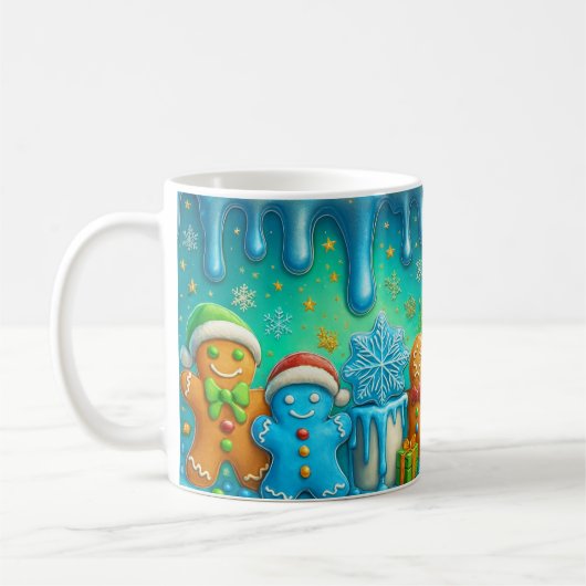 Cute Gingerbread Christmas Mug Wrap Kaffeetasse (Links)