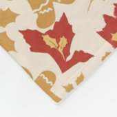 Cute Gingerbread Christmas Seamless Pattern Fleecedecke (Ecke)