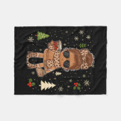 Cute Gingerbread Christmas Snow Xmas For Men Women Fleecedecke (Vorderseite (Horizontal))