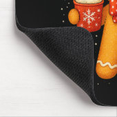 Cute Gingerbread Christmas Snow Xmas For Men Women Mousepad (Ecke)