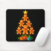 Cute Gingerbread Christmas Tree Holiday Funny Xmas Mousepad (Mit Mouse)