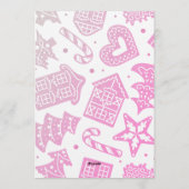 Cute Gingerbread Cookie baby shower invitation Einladung (Rückseite)