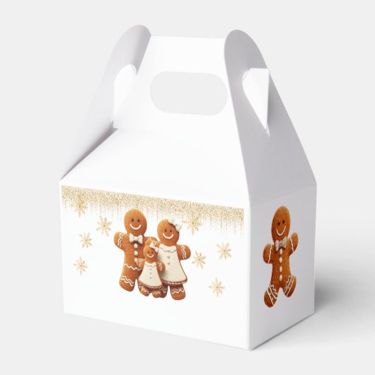Cute Gingerbread Cookie Decorating Party Geschenkschachtel (Rückseite)