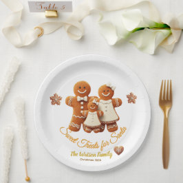 Cute Gingerbread Family Cookie Decorating Party Pappteller
