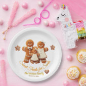 Cute Gingerbread Family Cookie Decorating Party Pappteller (Party)