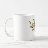 Cute Gingerbread Floral Personalized Christmas  Kaffeetasse (Links)