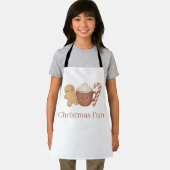 Cute Gingerbread & Hot Cocoa Kids' Christmas Fun P Schürze (Insitu)