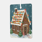 Cute Gingerbread House Christmas Ornament (Vorderseite links)