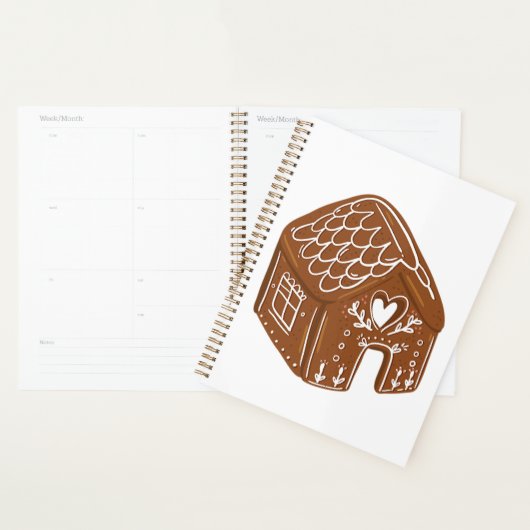 Cute Gingerbread House Holiday Cookie Planer (Anzeige)