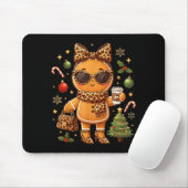 Cute Gingerbread Leopard Christmas Xmas Girl Women Mousepad (Mit Mouse)