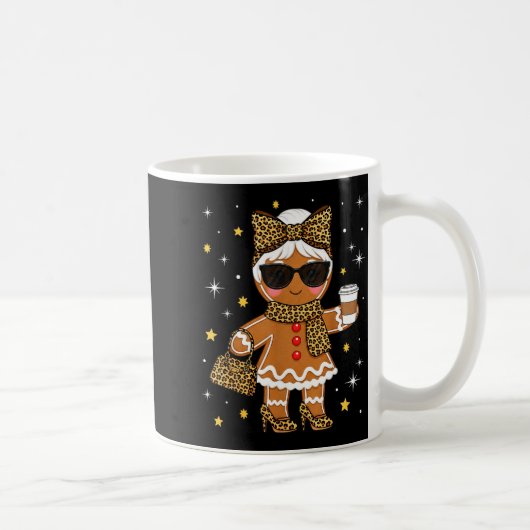 Cute Gingerbread Leopard Coquette Christmas Xmas G Kaffeetasse (Rechts)