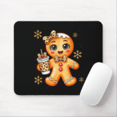 Cute Gingerbread Leopard Coquette Christmas Xmas G Mousepad (Mit Mouse)