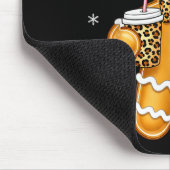 Cute Gingerbread Leopard Coquette Christmas Xmas G Mousepad (Ecke)