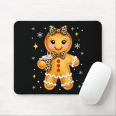 Cute Gingerbread Leopard Coquette Christmas Xmas G Mousepad (Mit Mouse)