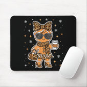 Cute Gingerbread Leopard Coquette Christmas Xmas G Mousepad (Mit Mouse)