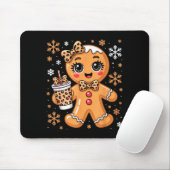 Cute Gingerbread Leopard Coquette Christmas Xmas G Mousepad (Mit Mouse)