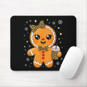 Cute Gingerbread Leopard Coquette Christmas Xmas G Mousepad (Mit Mouse)