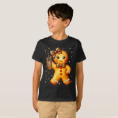 Cute Gingerbread Leopard Coquette Christmas Xmas G T-Shirt (Vorne ganz)
