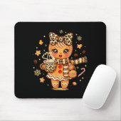 Cute Gingerbread Leopard Coquette Christmas Xmas W Mousepad (Mit Mouse)