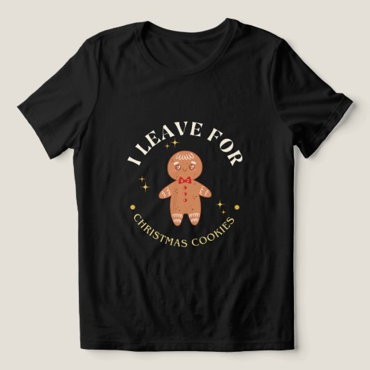 Cute Gingerbread Man Christmas Cookies Tri-Blend Shirt (Design Vorderseite)