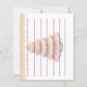 Cute Gingerbread Man Christmas recipe card (Rückseite)