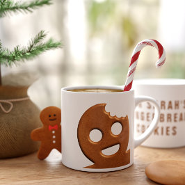 Cute Gingerbread Man Cookie Christmas Holiday Espressotasse