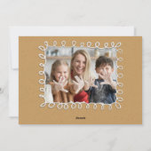 Cute Gingerbread Merry Christmas Multiphoto Feiertagskarte (Rückseite)