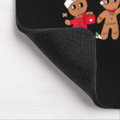 Cute Gingerbread Nurse Christmas Design Medical Hu Mousepad (Ecke)